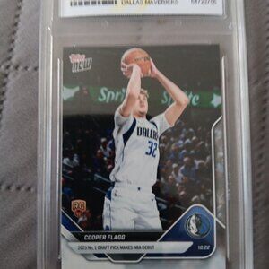 2025 Topps Now Cooper Flagg Rookie Graded 10